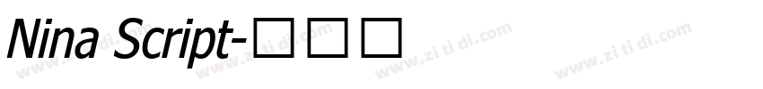 Nina Script字体转换